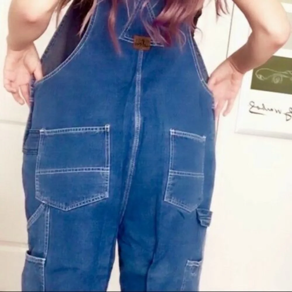 Vintage Big Smith Carpenter Bib Denim Jean Overall - Picture 5 of 9